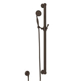 Rohl - Handshower Set With 39'' Grab Bar and Single Function Handshower - Tuscan Brass