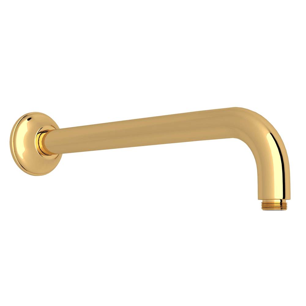 Rohl - 12'' Wall Mount Shower Arm - Italian Brass