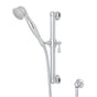 Rohl - Handshower Set With 24'' Grab Bar and Single Function Handshower - Polished Chrome