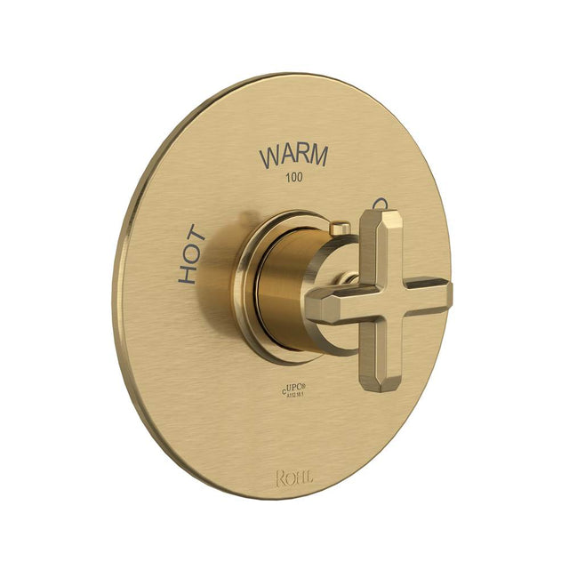 Rohl - ApothecaryE 3/4'' Thermostatic Trim Without Volume Control - Antique Gold