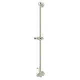 Rohl - 25'' Slide Bar With Integrated Volume Control And Outlet - Polished Nickel