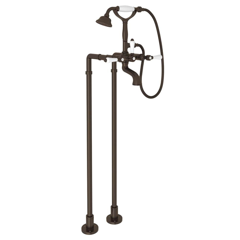 Rohl - Floor Mount Tub Filler - Tuscan Brass