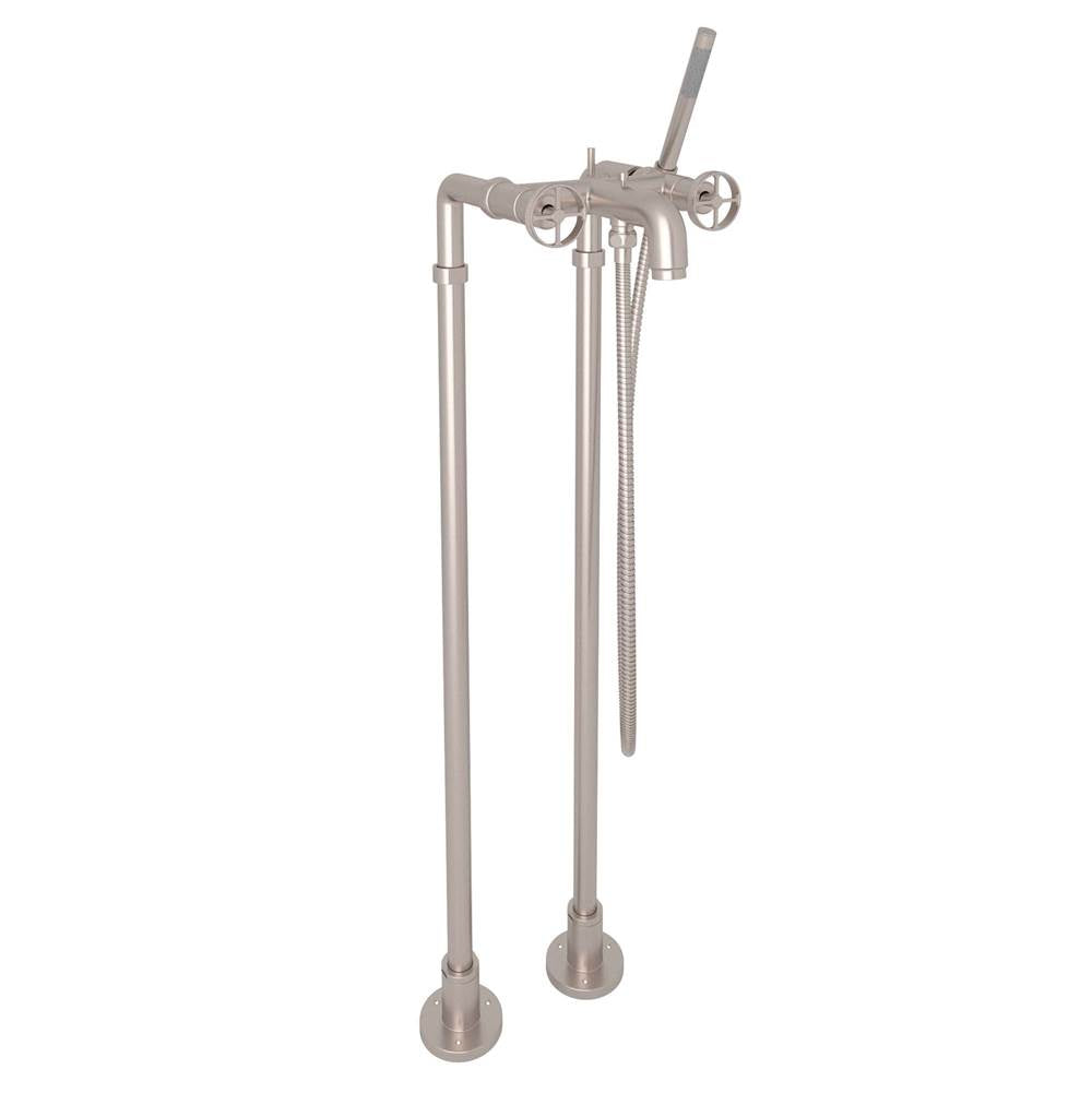 Rohl - CampoE Floor Mount Tub Filler - Satin Nickel