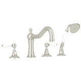 Rohl - Acqui 4-Hole Deck Mount Tub Filler - Polished Nickel