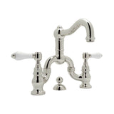 Rohl - Acqui Bridge Lavatory Faucet - Polished Nickel