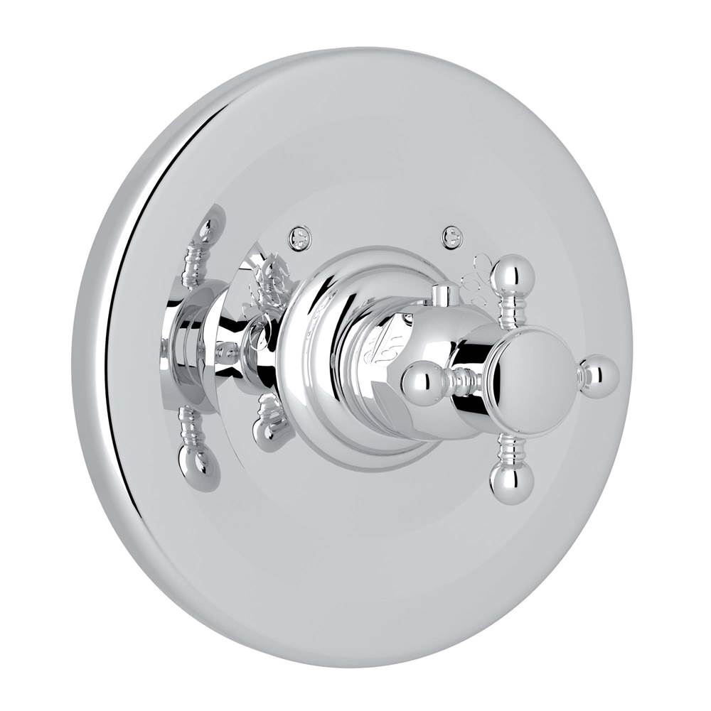 Rohl - 3/4'' Thermostatic Trim Without Volume Control - Polished Chrome