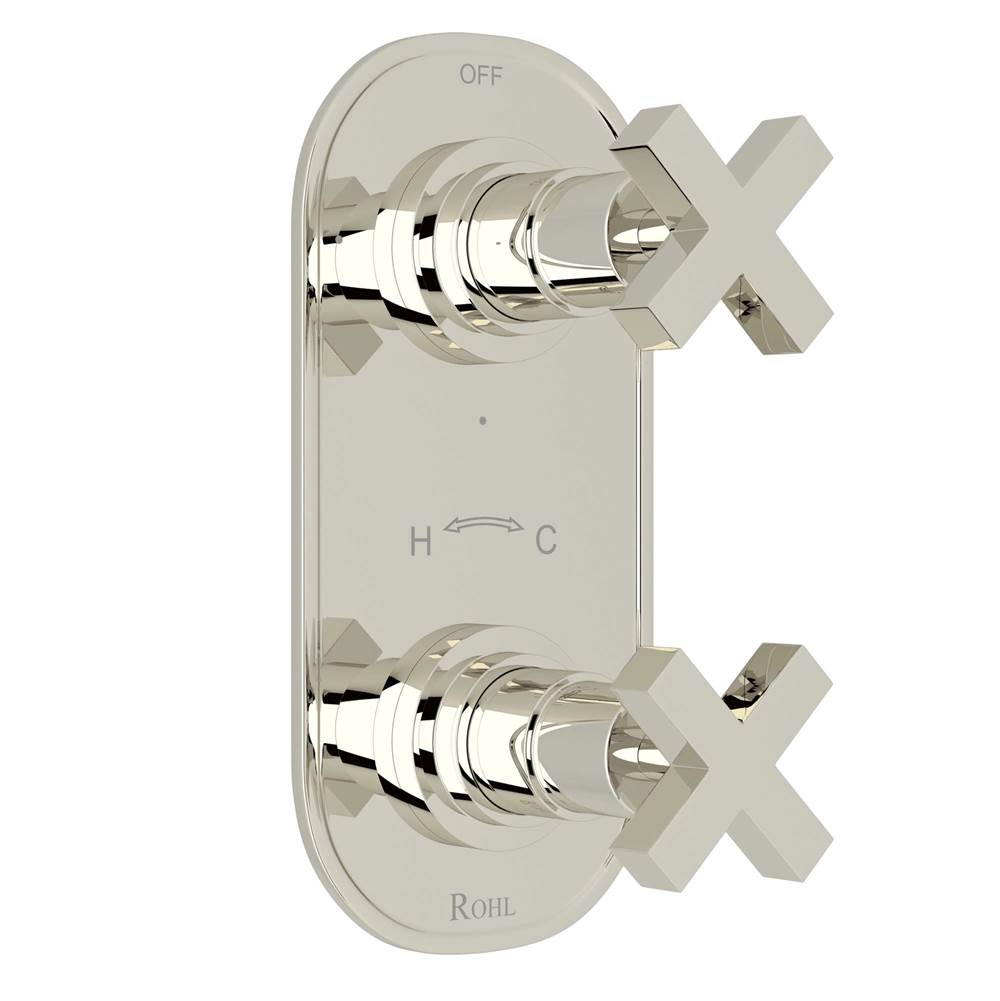 Rohl - Lombardia 1/2'' Thermostatic Trim With Diverter - Polished Nickel