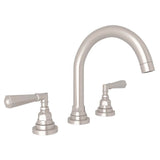 Rohl - San GiovanniE Widespread Lavatory Faucet With C-Spout - Satin Nickel