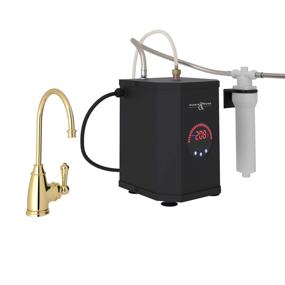 Rohl - San Julio Hot Water Dispenser, Tank And Filter Kit - Unlacquered Brass