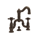 Rohl - Acqui Bridge Lavatory Faucet - Tuscan Brass