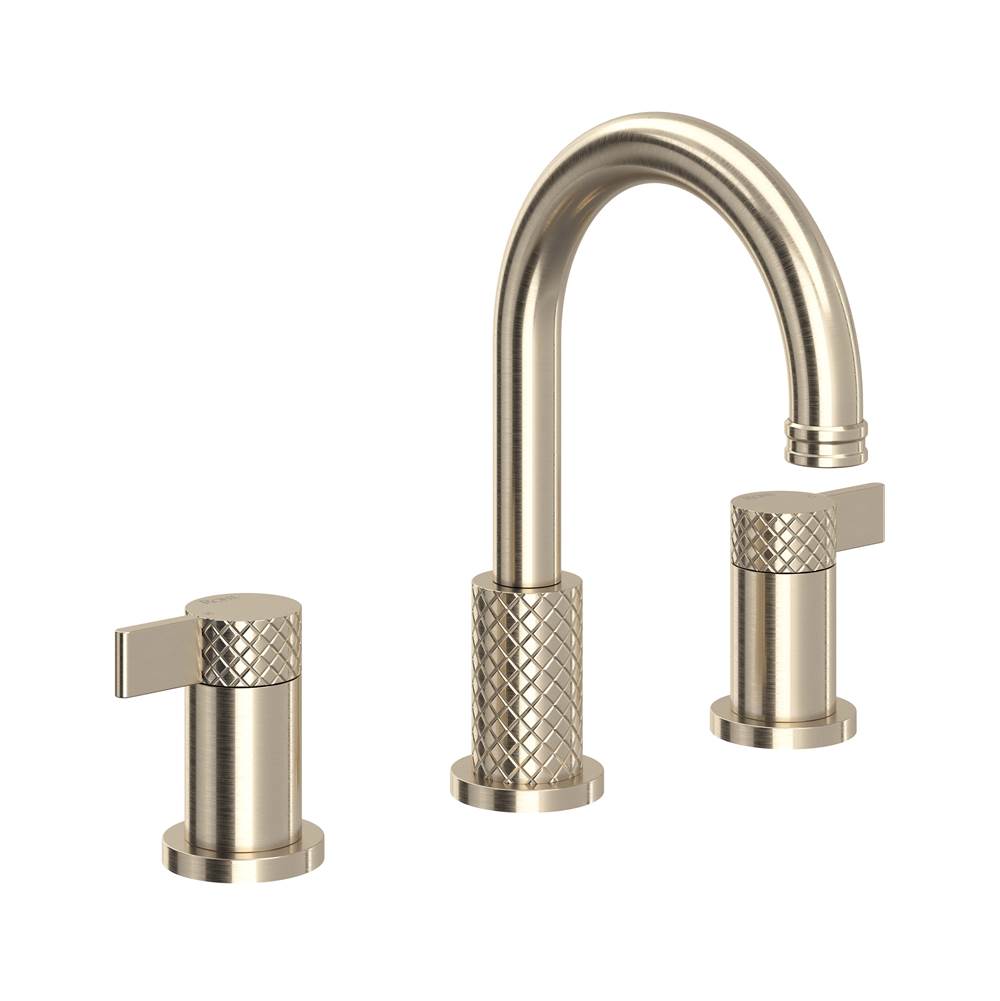 Rohl - TenerifeE Widespread Lavatory Faucet With C-Spout - Satin Nickel