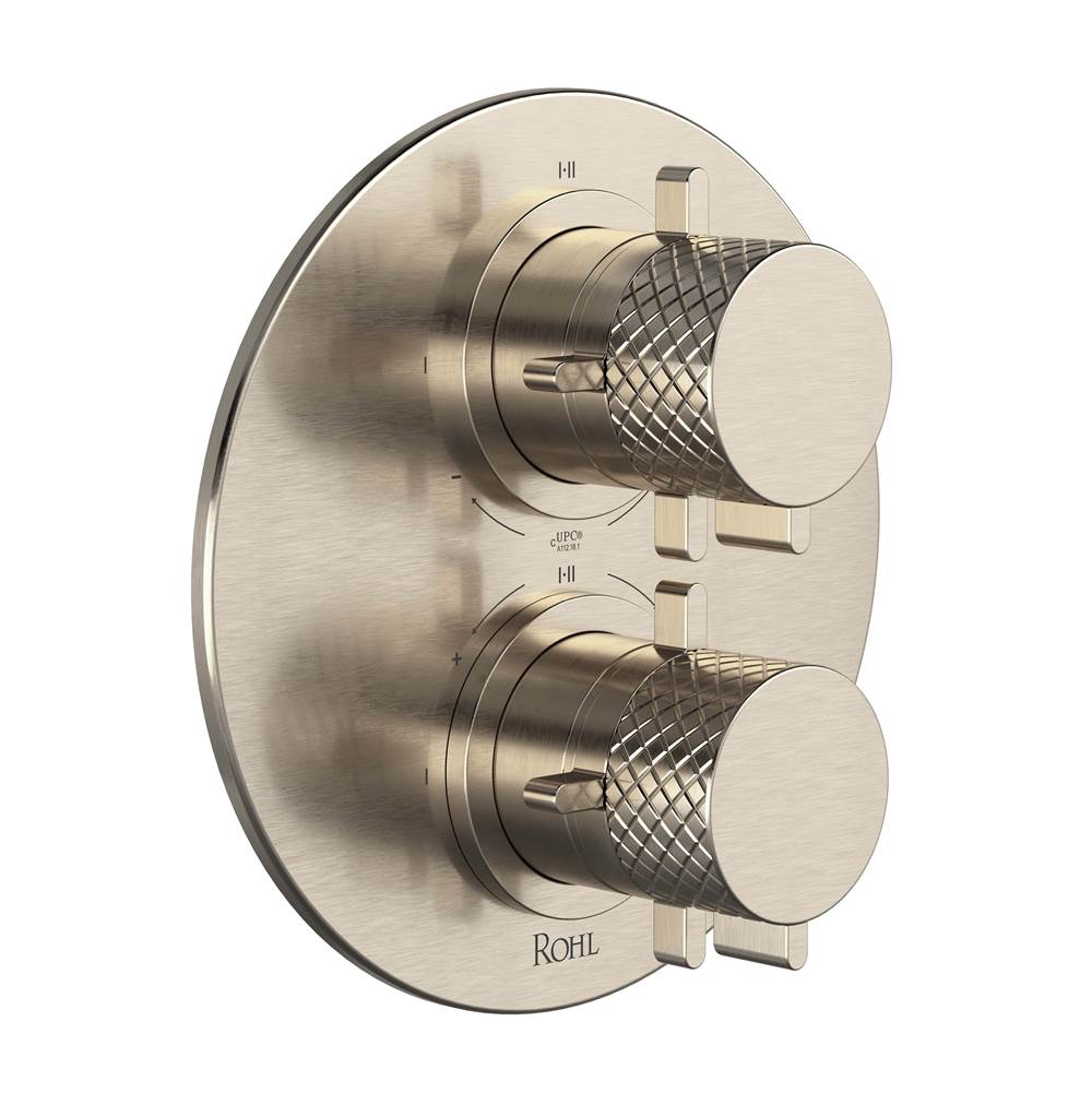 Rohl - TenerifeE 3/4'' Therm & Pressure Balance Trim With 6 Functions - Satin Nickel