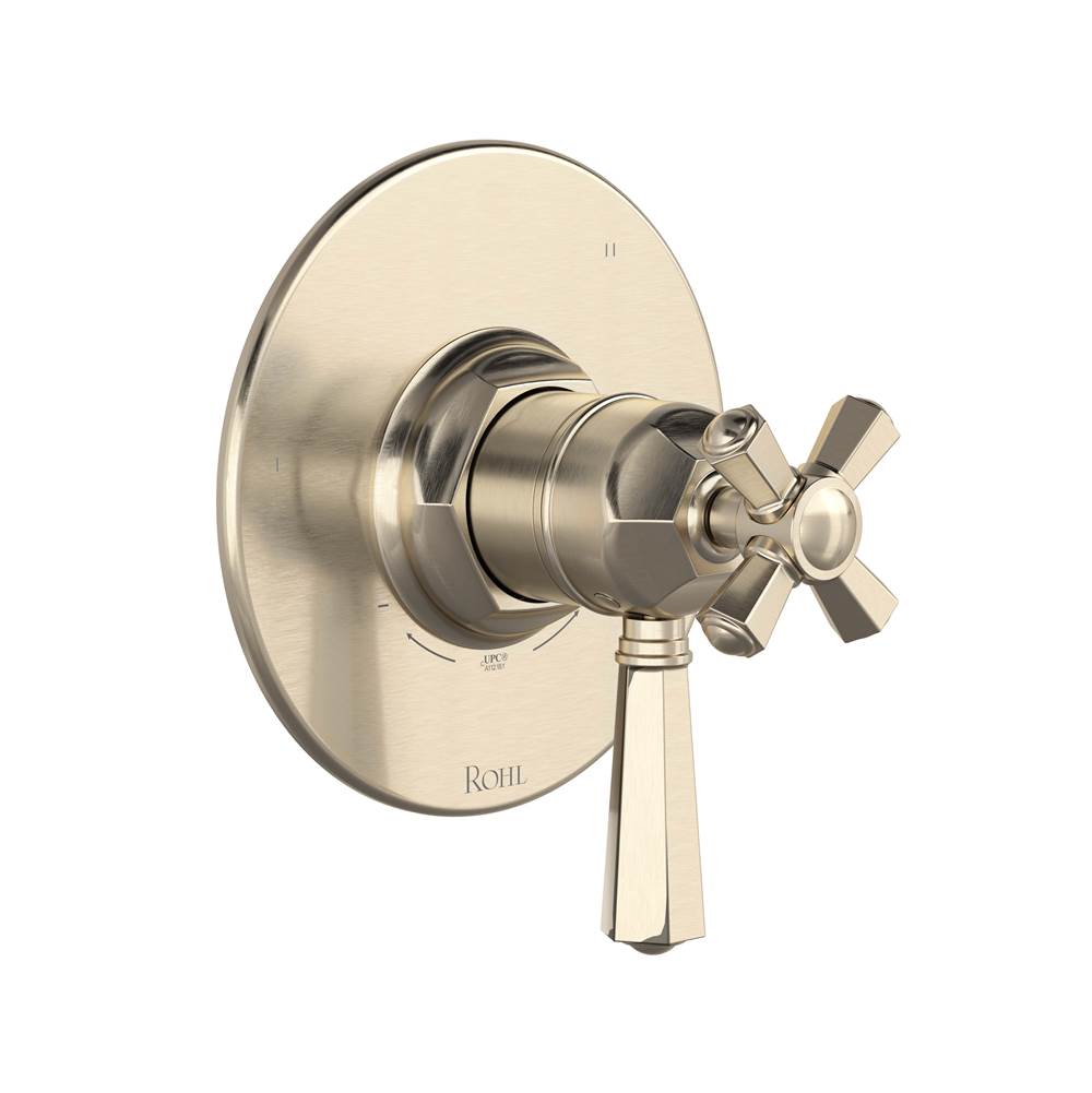 Rohl - 1/2'' Therm & Pressure Balance Trim With 3 Functions - Satin Nickel