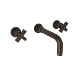 Rohl - Lombardia Wall Mount Lavatory Faucet Trim - Satin Nickel