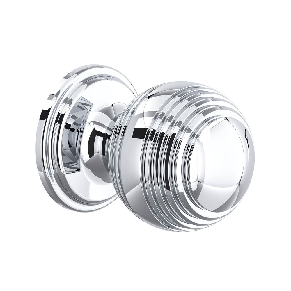 Rohl - Large Contour Drawer Pull Knobs - Set of 5 - Polished Chrome