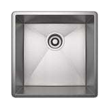 Rohl - ForzeE 15'' Single Bowl Stainless Steel Kitchen Or Bar/Food Prep Sink - Brushed Stainless Steel