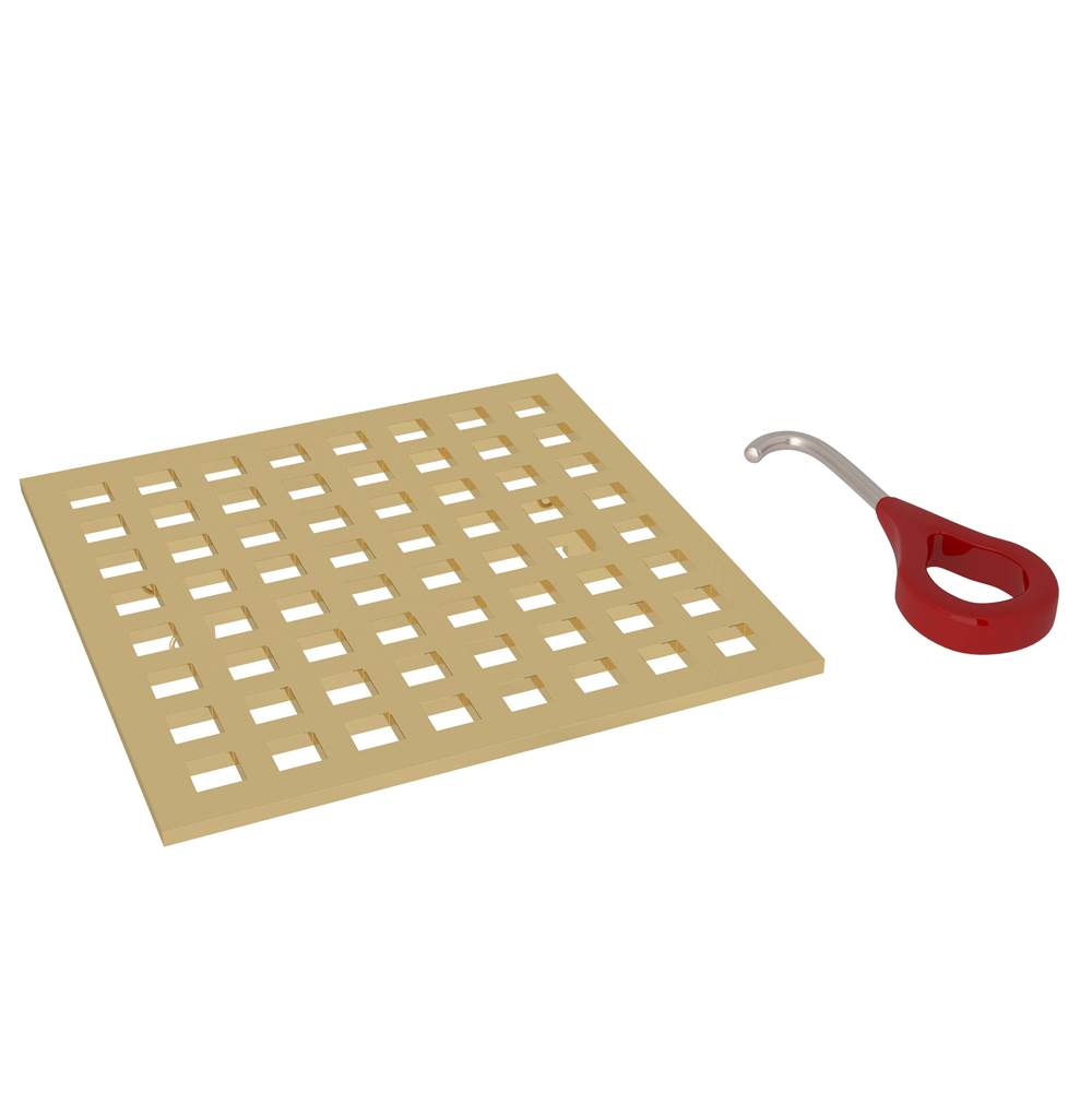 Rohl - Matrix Decorative Drain Cover - Unlacquered Brass
