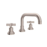 Rohl - Lombardia Widespread Lavatory Faucet With U-Spout - Satin Nickel