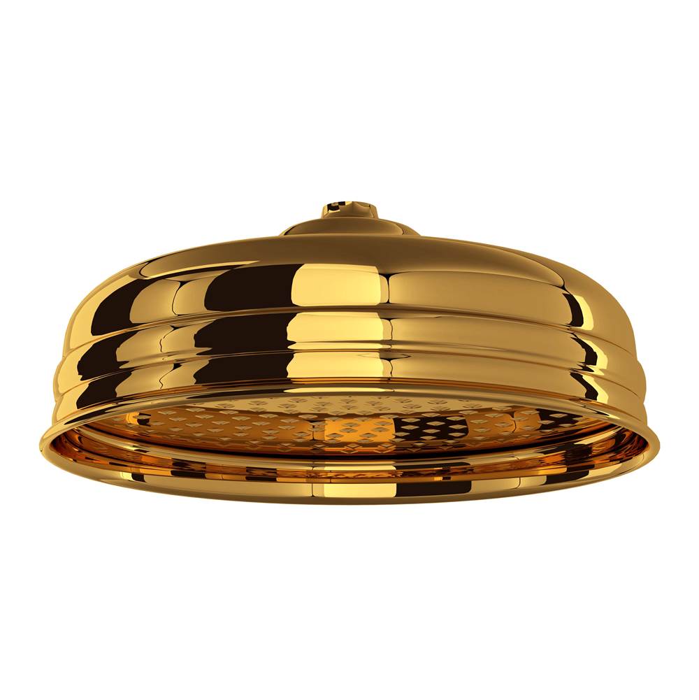 Rohl - 12'' Rain Showerhead - Unlacquered Brass