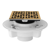 Rohl - PVC 2'' X 3'' Drain Kit With 3142 Weave Decorative Cover - Italian Brass