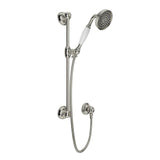 Rohl - Handshower Set With 22'' Slide Bar and Single Function Handshower - Polished Nickel