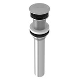 Rohl - Lavatory Push Drain Without Overflow - Satin Nickel