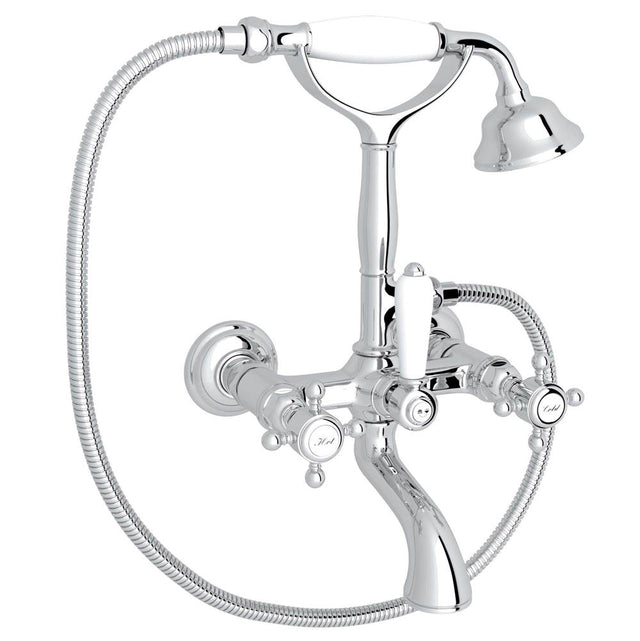 Rohl - Exposed Wall Mount Tub Filler - Polished Chrome