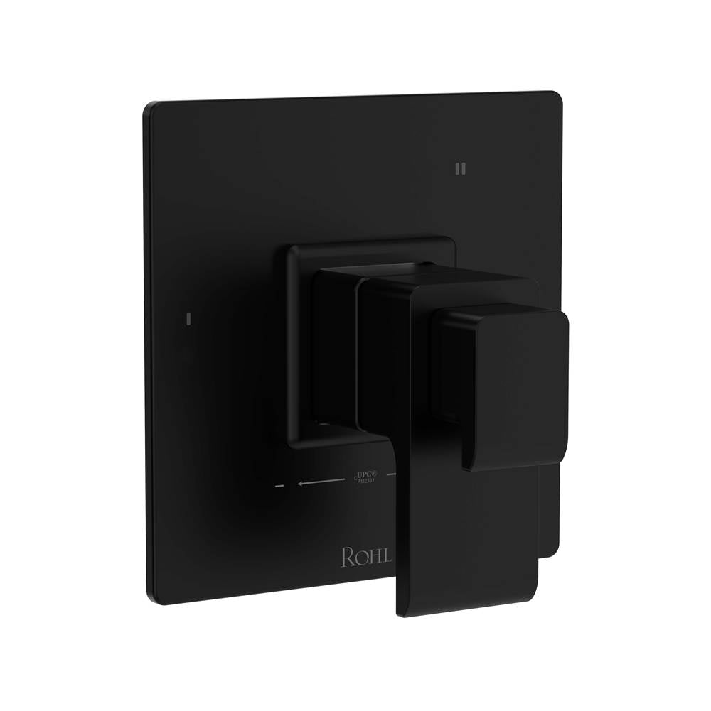 Rohl - 1/2'' Therm & Pressure Balance Trim With 3 Functions - Matte Black