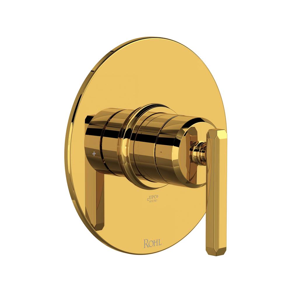 Rohl - ApothecaryE 1/2'' Pressure Balance Trim - Unlacquered Brass