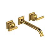 Rohl - ApothecaryE Wall Mount Lavatory Faucet Trim - Unlacquered Brass