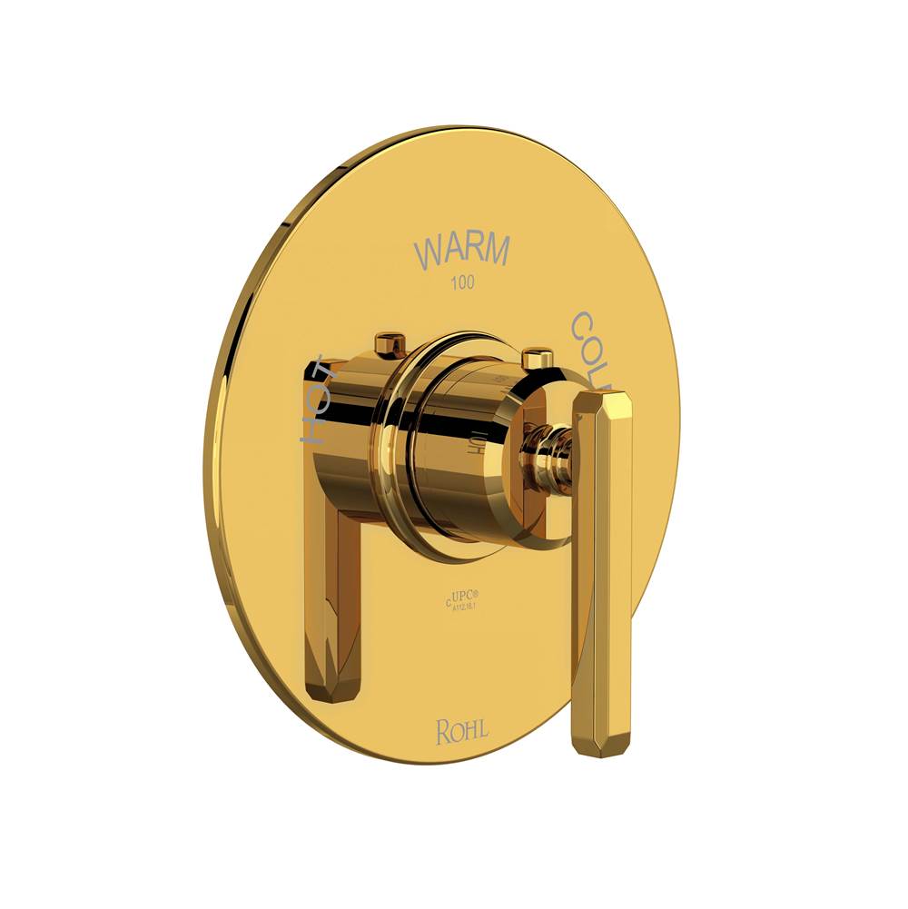 Rohl - ApothecaryE 3/4'' Thermostatic Trim Without Volume Control - Unlacquered Brass