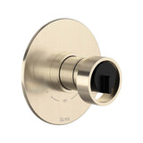 Rohl - EclissiE 1/2'' Therm & Pressure Balance Trim With 2 Functions - Satin Nickel With Matte Black