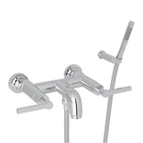 Rohl - Lombardia Exposed Wall Mount Tub Filler - Polished Chrome