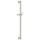 Rohl - 36'' Grab Bar With Sliding Handshower Holder - Polished Nickel