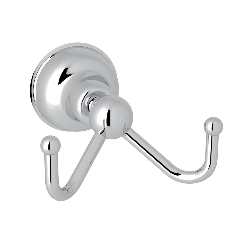 Rohl - ArcanaE Double Robe Hook - Polished Chrome