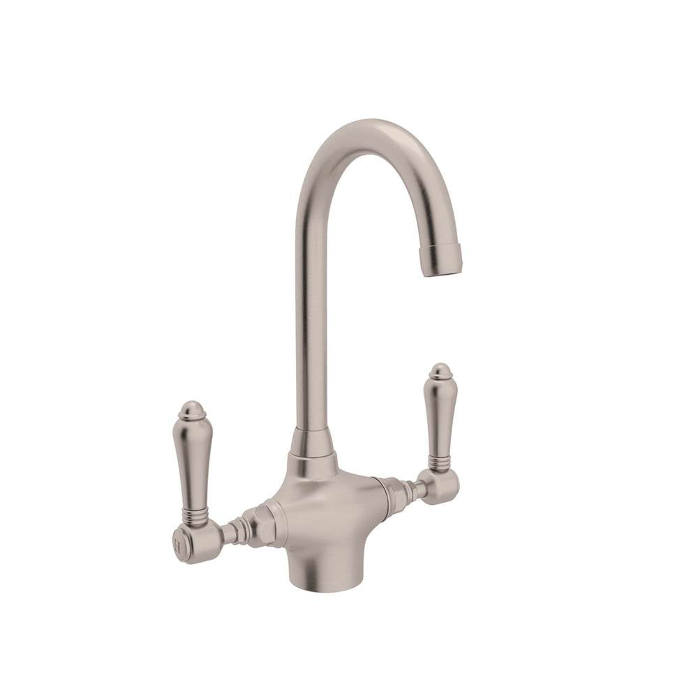 Rohl - San Julio Two Handle Bar/Food Prep Kitchen Faucet - Satin Nickel