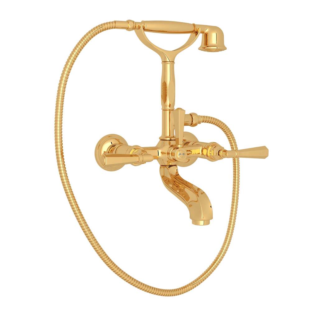 Rohl - Palladian Exposed Wall Mount Tub Filler - Italian Brass