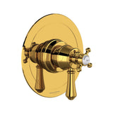 Rohl - Georgian EraE 1/2'' Therm & Pressure Balance Trim With 2 Functions - Unlacquered Brass