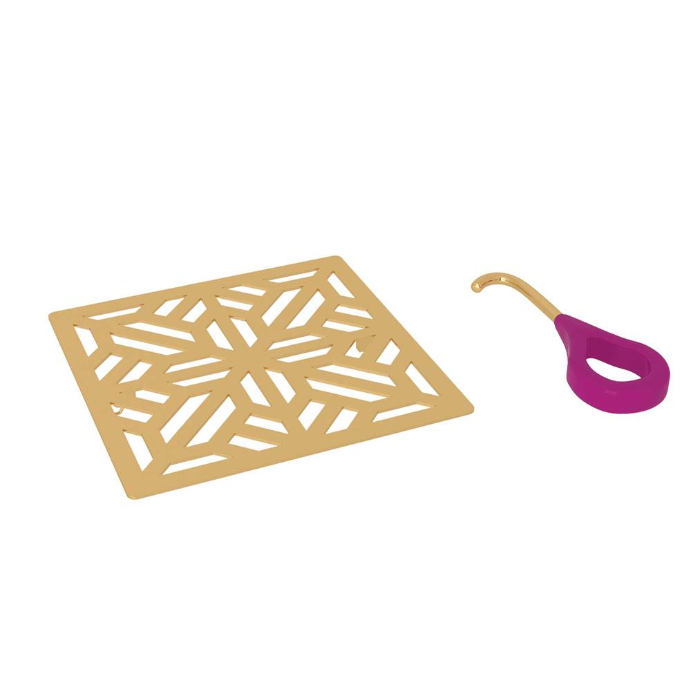Rohl - Mosaic Decorative Drain Cover - Italian Brass