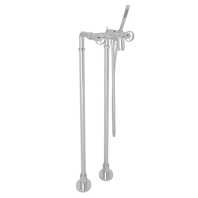 Rohl - CampoE Floor Mount Tub Filler - Polished Chrome