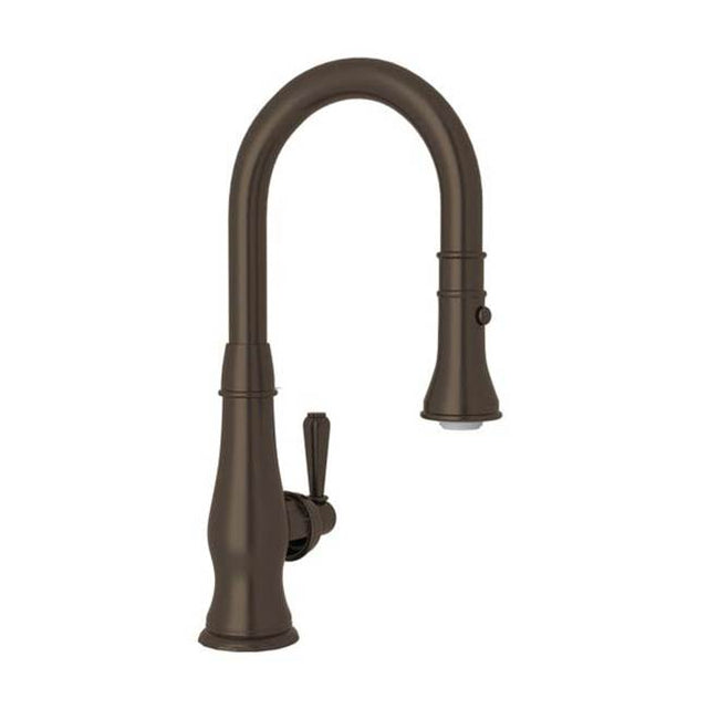 Rohl - PatriziaE Pull-Down Bar/Food Prep Kitchen Faucet - Tuscan Brass