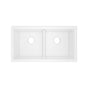 Rohl - ShakerE 33'' Double Bowl Undermount Fireclay Kitchen Sink - White (WH)