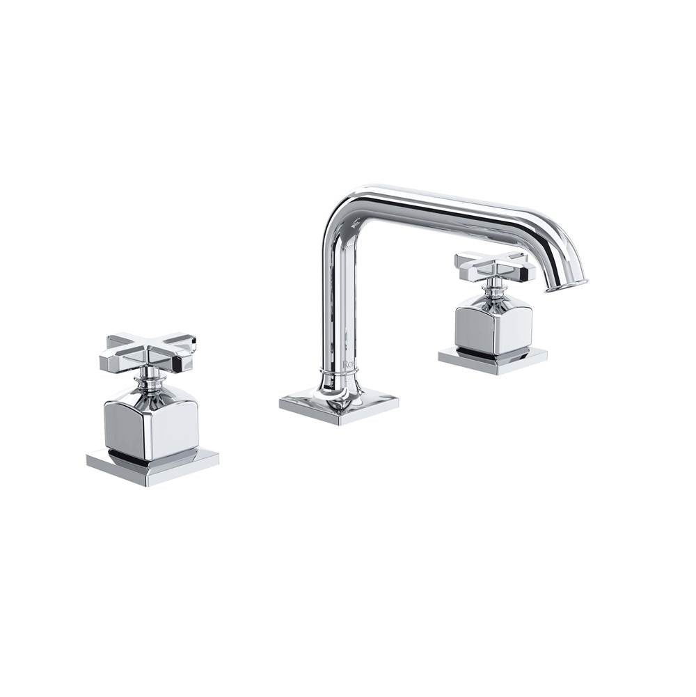 Rohl - ApothecaryE Widespread Lavatory Faucet With U-Spout - Polished Chrome