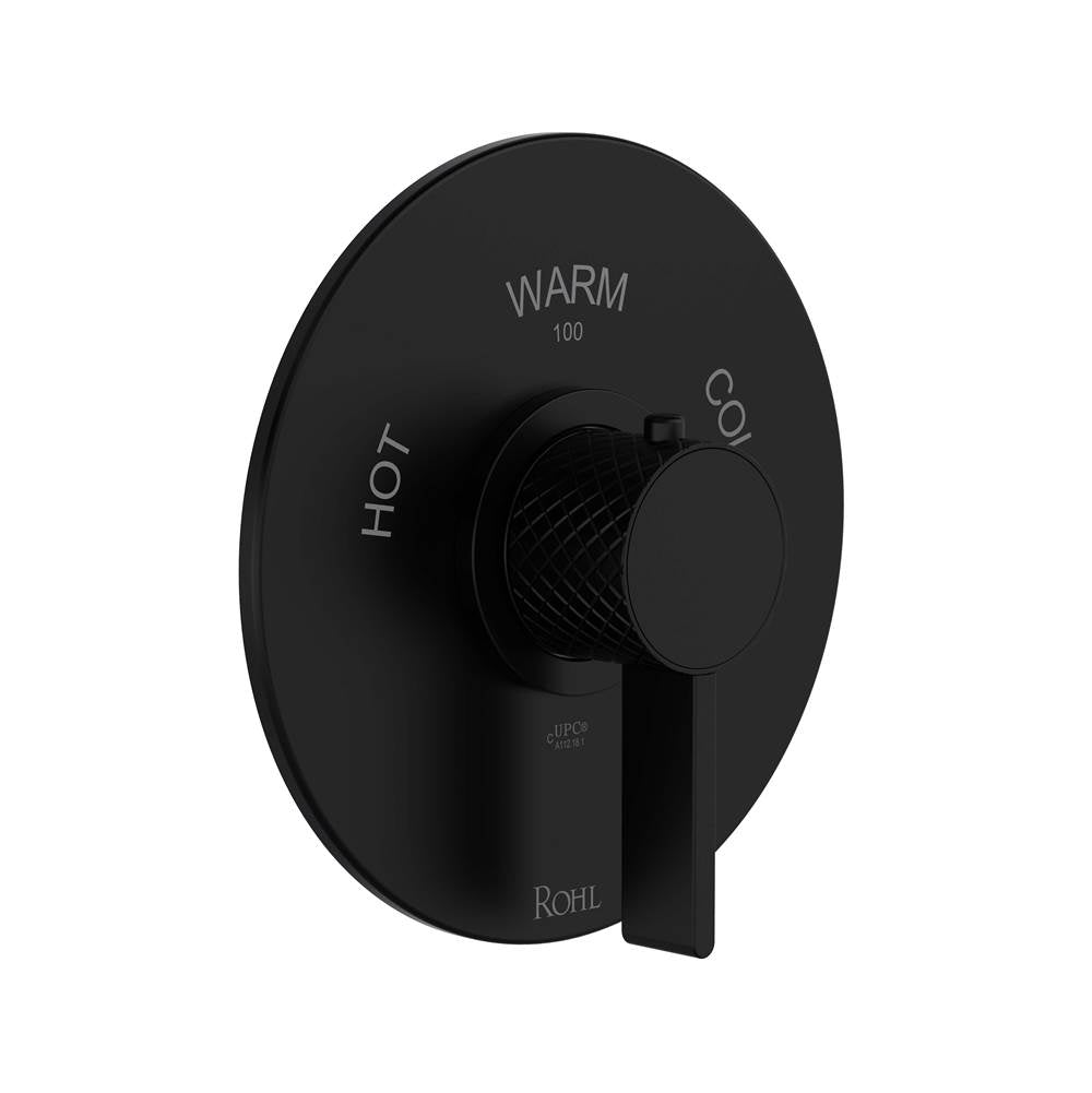 Rohl - TenerifeE 3/4'' Thermostatic Trim Without Volume Control - Matte Black