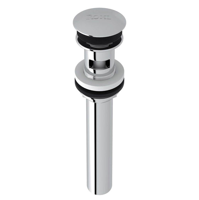 Rohl - Lavatory Push Drain With Overflow - Polished Chrome