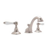 Rohl - Acqui Widespread Lavatory Faucet With Low Spout - Satin Nickel