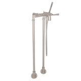 Rohl - San GiovanniE Floor Mount Tub Filler - Satin Nickel