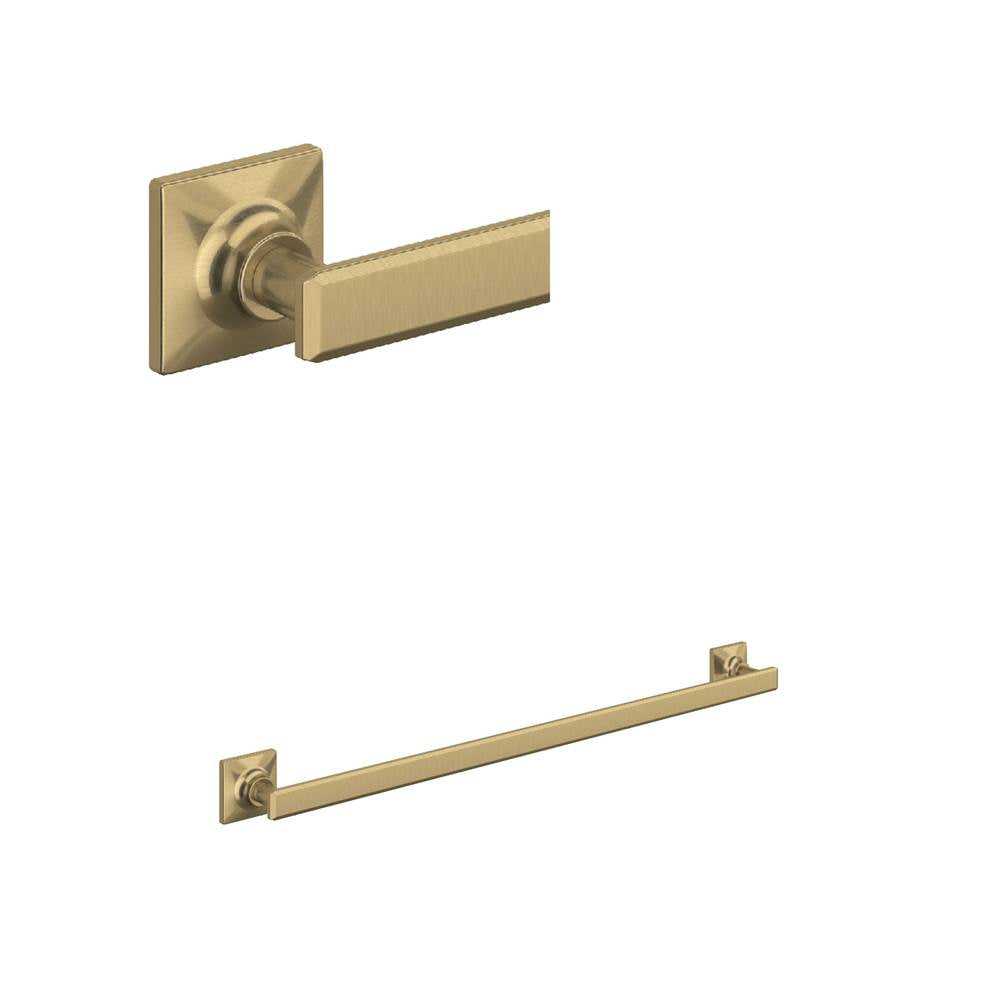 Rohl - ApothecaryE 24'' Towel Bar - Antique Gold