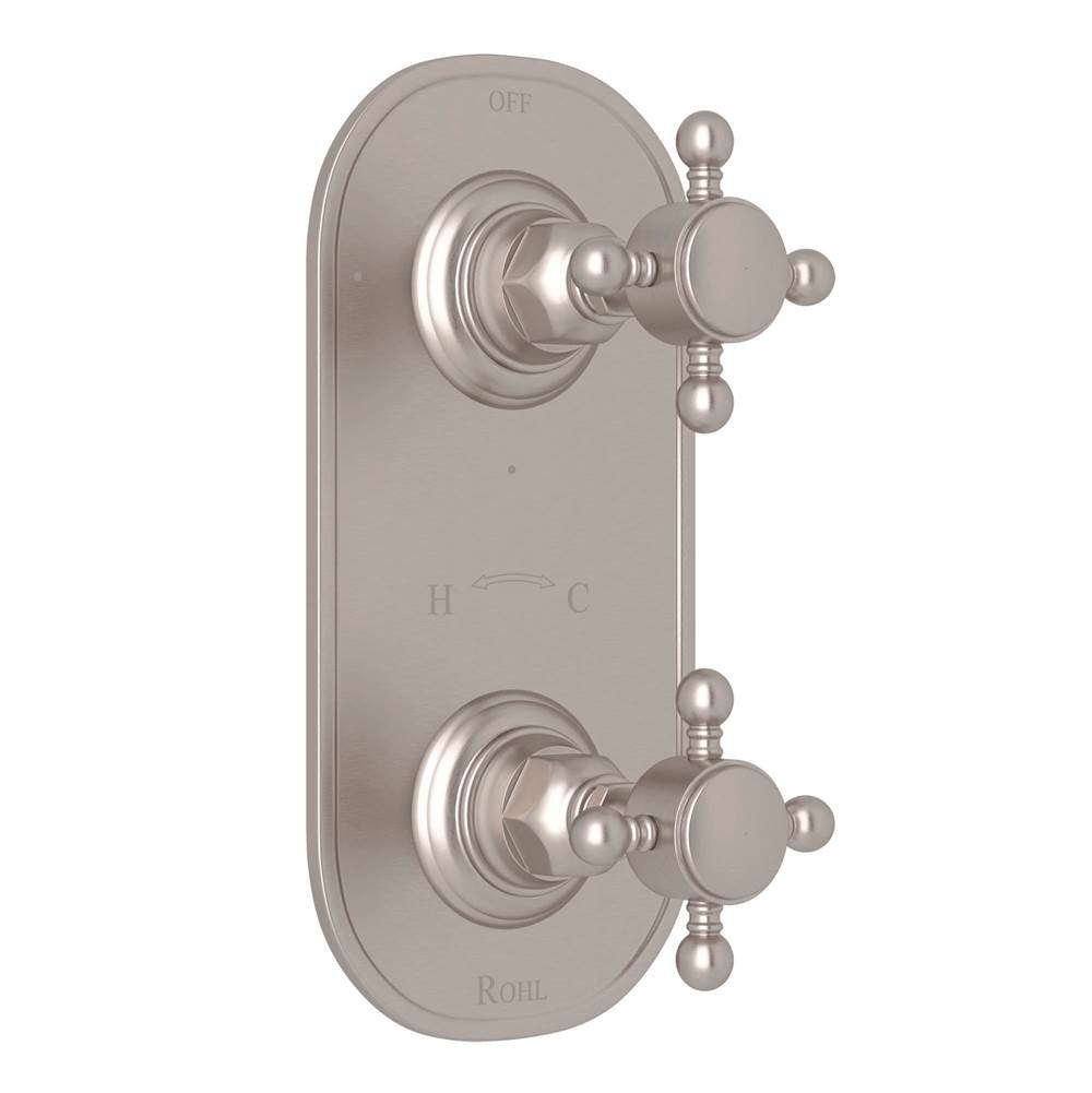 Rohl - 1/2'' Thermostatic Trim With Diverter - Satin Nickel