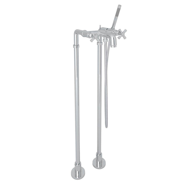 Rohl - San GiovanniE Floor Mount Tub Filler - Polished Chrome